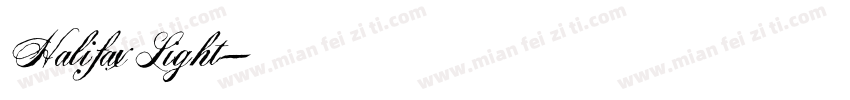 Halifax Light字体转换